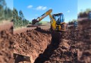 Trabalhador fica soterrado durante obra em São Lourenço do Oeste