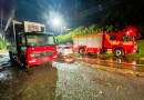 Dupla colisão deixa três pessoas feridas na SC-163 em São Miguel do Oeste
