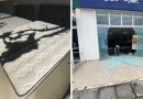 Cliente insatisfeito joga óleo queimado em todos os colchões de loja em SC