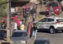 Homem armado com faca tenta entrar em creche e avança contra policiais em SC