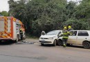 Grave acidente na BR-282 deixa três vítimas feridas