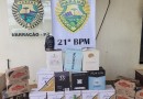 Veículo carregado com produtos de descaminho é apreendido pela ROTAM
