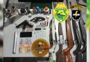 Polícia Militar prende dois homens e apreende drogas e armas de fogo