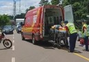 Mulher pode ficar paraplégica depois de ser atropelada por motoboy
