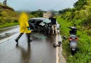 Grave acidente na BR-163 deixa um homem morto e outro ferido, além de um motoqueiro em colisão secundária