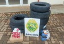 BPFron apreende veículo com diversas mercadorias paraguaias descaminhadas