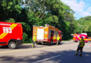Mulher morre e duas pessoas ficam feridas em capotamento na BR-282