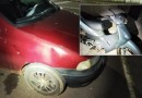 Adolescente de 17 anos fica ferido em acidente entre carro e moto