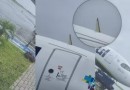Raio atinge avião durante pouso no aeroporto de Chapecó