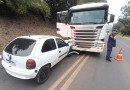 Colisão frontal é registrada na BR-163, serra do BNH