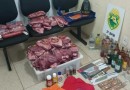 Polícia intercepta veículo com grande quantidade de carne sem procedência na BR-158