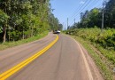 Caminhonete capota na SC-492 entre São Miguel do Oeste e Bandeirante