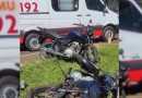 Colisão entre duas motocicletas foi registrado no trevo de acesso ao município