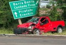Motoristas ficam feridos após colisão frontal na BR-153