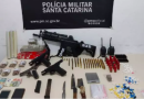 Apreensões de fuzis disparam em SC e revelam avanço do crime organizado