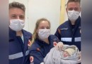 Parto é realizado em residência pela equipe da Ambulância Avançada do SAMU