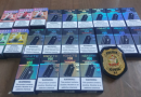 Polícia Civil de Pinhalzinho encontra cigarros eletrônicos à venda em comércio e um homem acaba preso