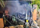 Incêndio destrói casa de madeira e mobiliza bombeiros no Oeste de SC