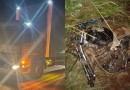 Homem de 26 anos morre em colisão entre moto e caminhão na BR-280