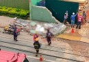 Homem morre após parede de escola desabar em Santa Catarina