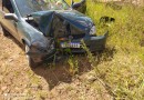 Jovem fica ferido após colidir carro em árvore na SC-163
