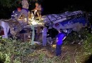 Sobe para 11 o número de mortos em acidente com ônibus