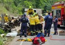 Grave acidente deixa motorista encarcerado na SC 483