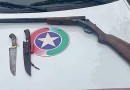 PM prende homem após o mesmo ameaçar pessoas com arma de fogo no distrito de Idamar
