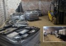 Polícia apreende carga de baterias e caminhão durante operação em galpão