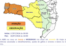 Inmet emite alerta de perigo para vendaval em SC e outros 5 estados; rajadas podem chegar a 100 km/h