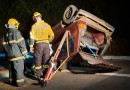 Motorista morre após carro capotar na BR-282