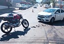 Acidente entre carro e motocicleta deixa jovem ferido na Cango