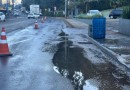 Umidade e frio formam camadas de gelo na pista em Xavantina e Concórdia
