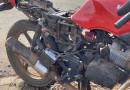 Motociclista fica ferido em acidente na Avenida Arnaldo Busato