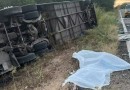 Sete atletas de basquete morrem após ônibus capotar no interior do Ceará