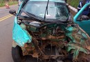 Colisão entre carros deixa quatro pessoas feridas; Uma criança de seis anos foi uma das vítimas