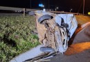 Motorista sofre perda de memória após capotamento na Via Periférica