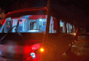 Micro-ônibus de Pinhalzinho se envolve em acidente