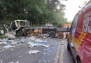Motorista de caminhão sobrevive a grave acidente na BR-282
