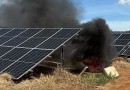 Usina de energia solar pega fogo em São José do Cedro