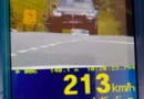 Radar flagra veículo a 213 km/h, a maior velocidade registrada