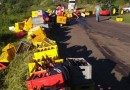 PRF registra dois acidentes com carretas nos trevos