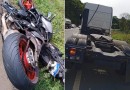 Motociclista é socorrido com lesões graves após acidente com caminhão na BR-282