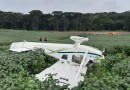 Avião de pequeno porte cai no interior do Paraná