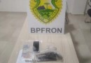 BPFRON apreende arma de fogo após adolescente ser baleada na cabeça