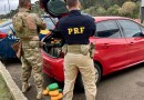 PRF apreende mais de 140Kg de maconha sendo transportado em veículo com registro de furto