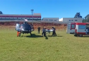 Após sofrer AVC, caminhoneiro é transferido de Helicóptero pelo Saer/Fron ao Hospital Regional de Chapecó