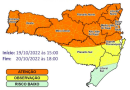SC tem alerta para temporais a partir desta quarta; veja por região
