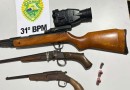 PM encontra arsenal irregular durante atendimento de violência doméstica