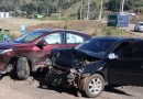Colisão lateral entre carros deixa um ferido na SC-386